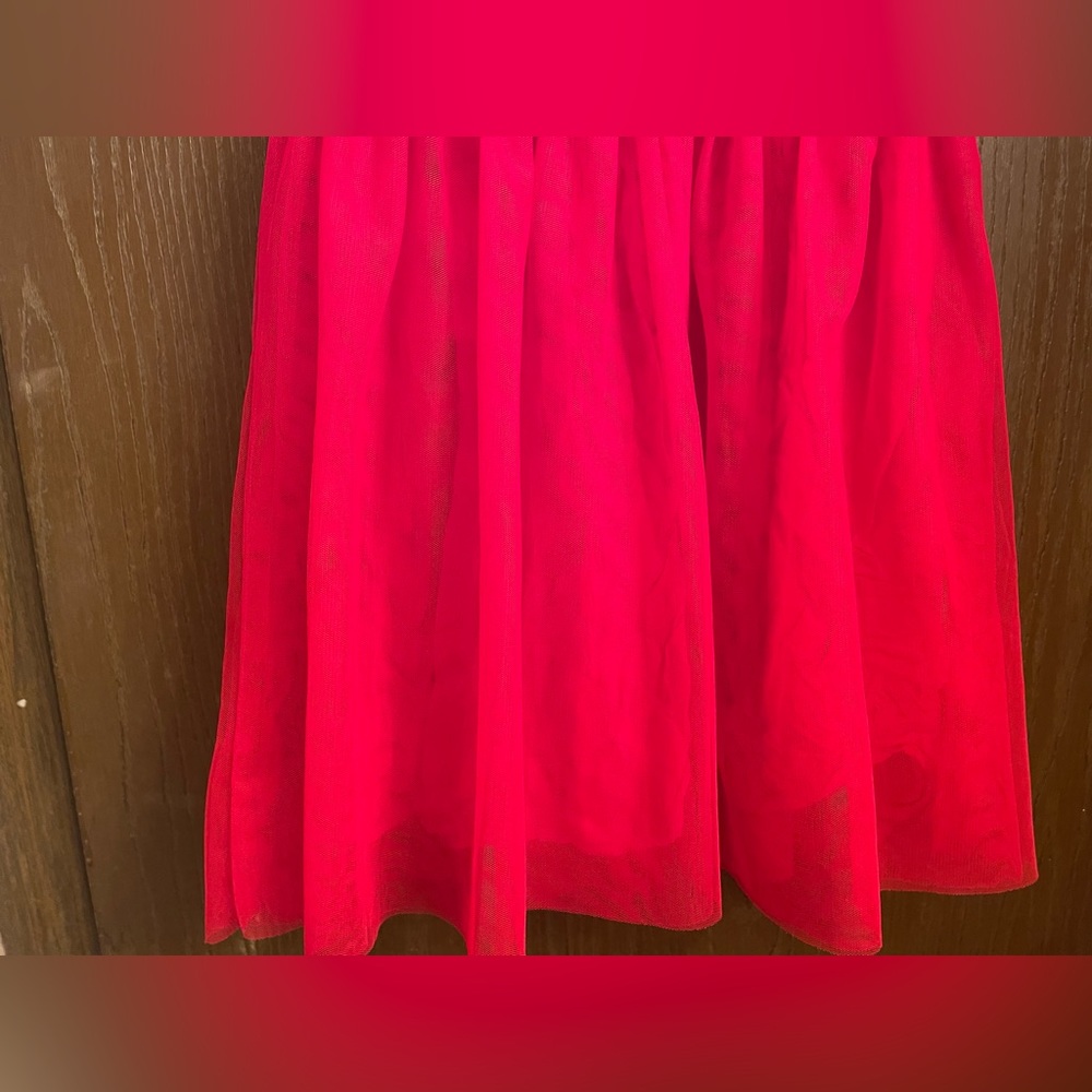 COPY - Oshkosh B’gosh Red Sequin Tulle Dress Girls Sz-7 - Picture 6 of 10